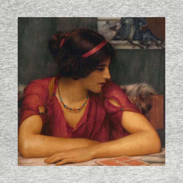 The Letter (A Classical Maiden) by John William Godward by Classic Art Stall